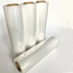 Stretch film rolls prepared for container loading