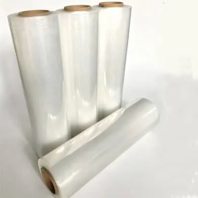 Stretch film rolls prepared for container loading