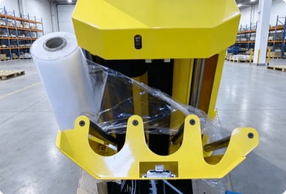 stretch wrapping machine for stable pallet loads