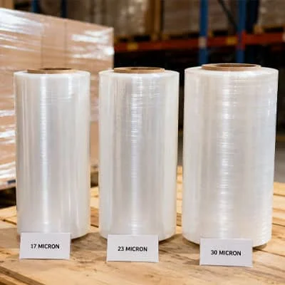 25 micron stretch film for heavy pallet load wrapping